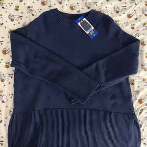GAP womens Deep Blue Crewneck Sweater